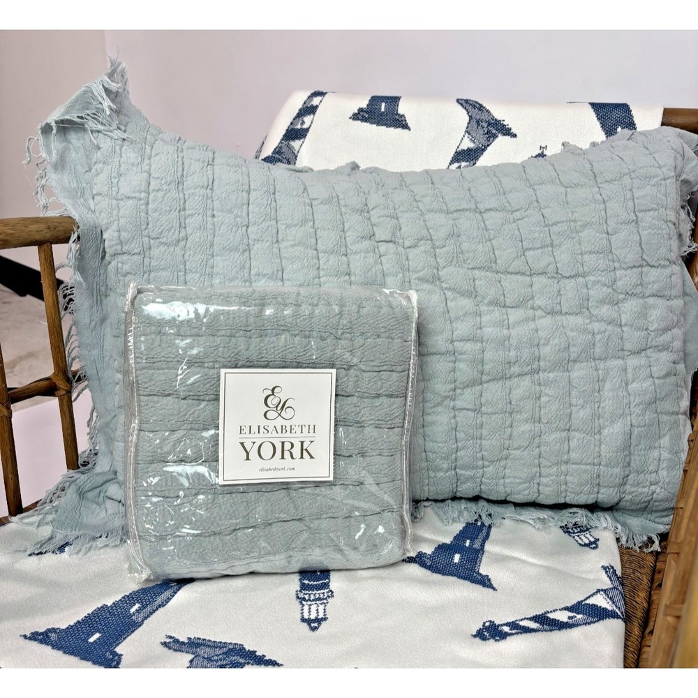 Elisabeth York Anala Pillow Sham - ANIKA FOG